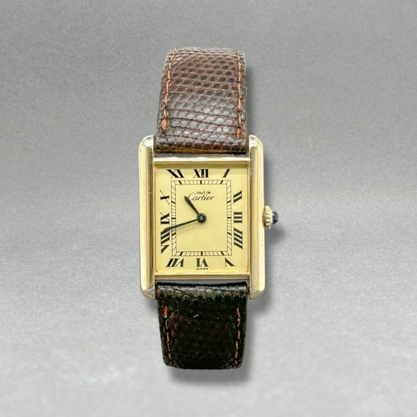 Estate Cartier YGP SS Must De Cartier Mechanical Watch