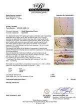 Estate 14K Y Gold 1.19ctw H-I/SI2-I1 Diamond By The Yard Necklace