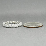 Estate Platinum 3.60ctw Diamond Eternity Ring