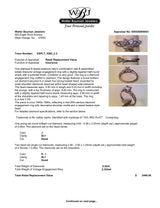 Estate Platinum 0.52ctw H-J/SI1 Diamond Eng. Ring