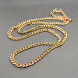Estate 18K Y Gold 4.7mm 24” Curb Link Chain