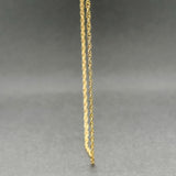 Estate 18K Y Gold 1.5mm 25.5” Prince of Wales Chain