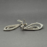 Estate Judith Ripka SS CZ Dangle Earrings