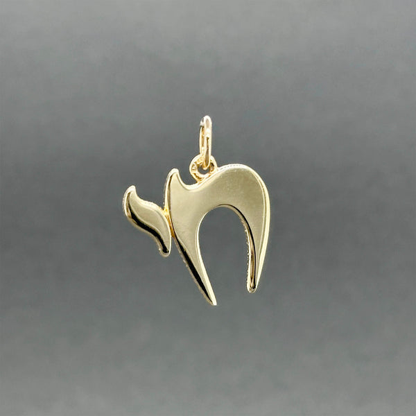 Estate 14K Y Gold Chai Pendant