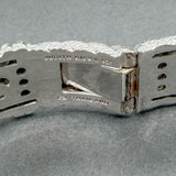Estate Judith Ripka SS CZ Cuff Bracelet