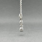 Estate 14K W Gold 0.72ctw Diamond Bubble Pendant