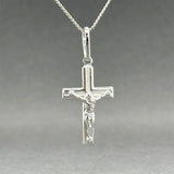 Estate 14K W Gold 30.04mm Cross Pendant