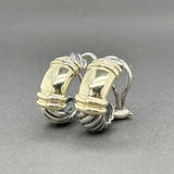 Estate David Yurman SS 14 Metro Clip Earrings