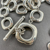 Estate Tiffany & Co. SS Square Cushion Link Necklace