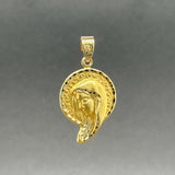 Estate 14K Y Gold Mother Mary Pendant