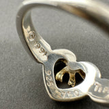 Estate Tiffany & Co. SS 18 Heart Bow Ring