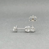 Estate 14K W Gold 0.46ctw H/SI2-I1 Diamond Stud Earrings