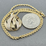 Estate 14K Y Gold 0.52ctw G-H/SI1-2 Diamond Pendant