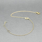 Estate 14K Y Gold 0.03ctw Diamond Circle Bracelet