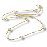 YGP Sterling 2.00ctw  F-G/VS2 Lab Created Diamond By The Yard Necklace