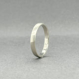 Estate 14K W Gold 2.6mm Brushed Ring