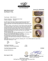 Estate 14K W Gold 1.73ctw H-I/SI1-2 Diamond Eternity Ring