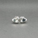 Estate Tiffany & Co. Peretti SS Full Heart Stud Earrings