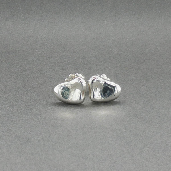 Estate Tiffany & Co. Peretti SS Full Heart Stud Earrings