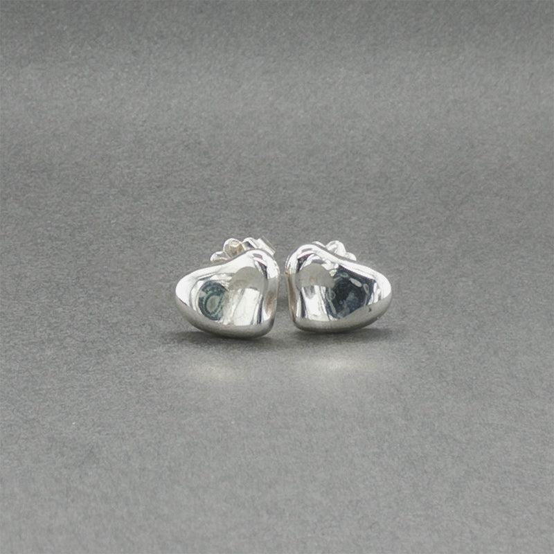 Estate Tiffany & Co. Peretti SS Full Heart Stud Earrings