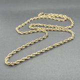Estate 10K Y Gold 3.1mm 24” Rope Chain