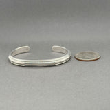 Estate SS Hand Wrought Cuff Bracelet