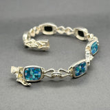 Estate SS Opal Inlay Bracelet