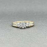 Estate 14K TT Gold 0.54ctw Diamond Eng. Ring