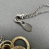 Estate Frederic Duclos YGP Interlocking Textured Circles 34” Necklace