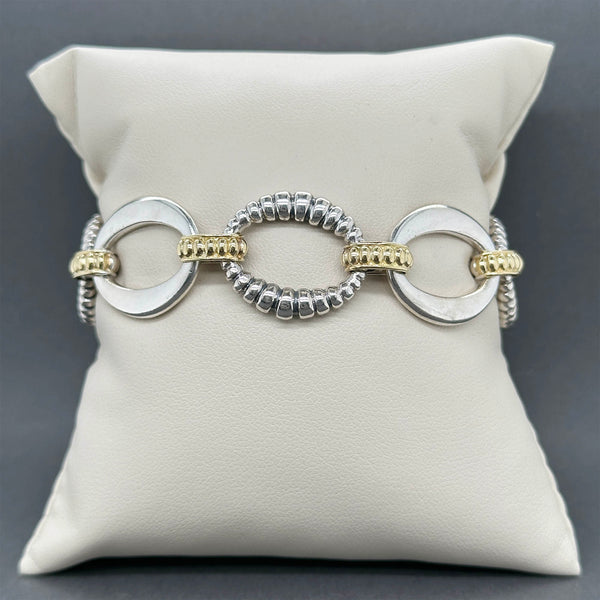 Estate Lagos SS 18 Signature Caviar Link Bracelet