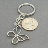 Estate Tiffany & Co. SS Butterfly Key Ring