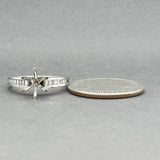 Estate 14K W Gold 0.31ctw G-H/VS2-SI1 Diamond Eng. Ring Semi-Mount
