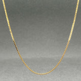 Estate 14K Y Gold 0.9mm 16” Box Chain