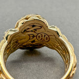 Estate John Hardy 18K Y Gold Diamond Cluster Ring