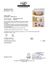 Estate 14K W Gold 1.28ctw G-H/SI1 Diamond Stud Earrings