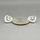 Estate Tiffany & Co. SS Peretti Open Heart Stud Earrings