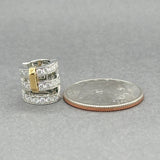 Estate Tiffany & Co. Platinum 18 0.48ctw G-H/VS1-2 Diamond Ear Cuff Earring