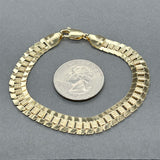 Estate 18K Y Gold Fancy Link Bracelet