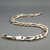 Estate 14K Y Gold Figaro Bracelet
