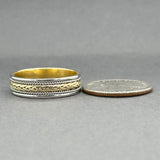 Estate Platinum 18K Braided Ring