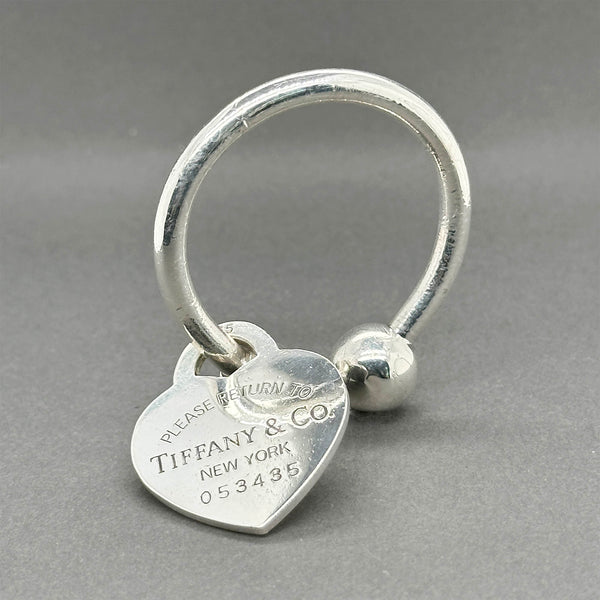 Estate Tiffany & Co. SS Please Return To Heart Key Ring