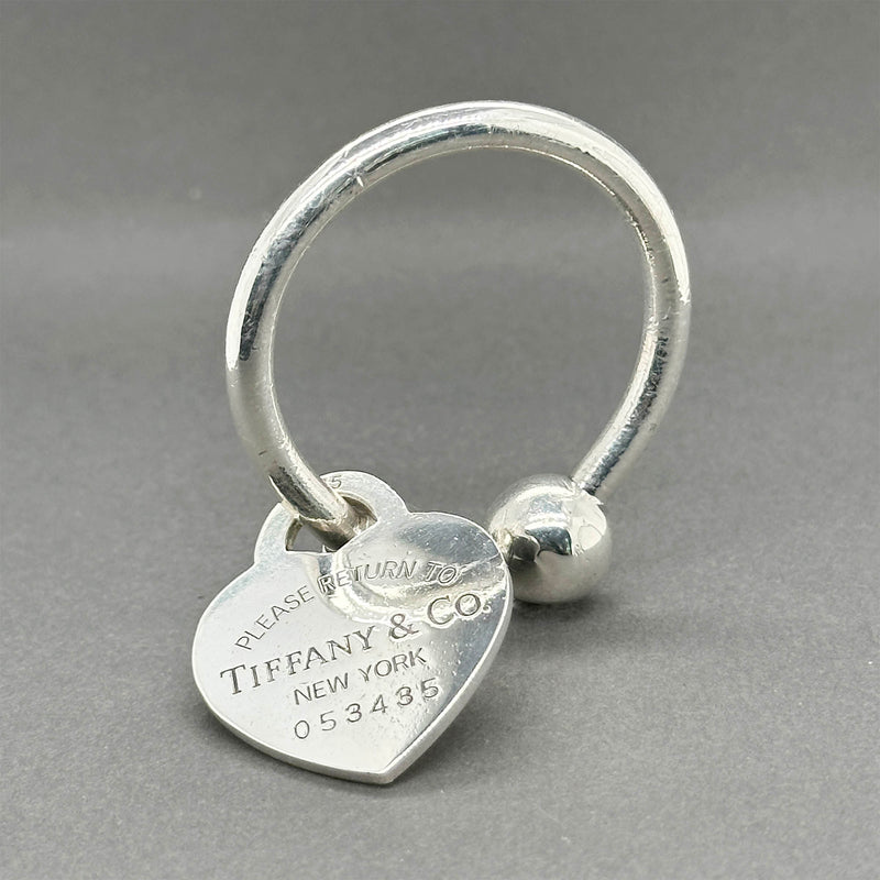 Estate Tiffany & Co. SS Please Return To Heart Key Ring