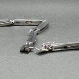 Estate 14K W Gold 4.43ctw Diamond Link Necklace