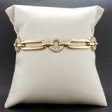 Estate Movado 18K Y Gold 1.54ctw Diamond Bracelet