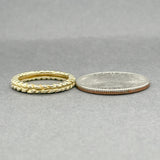 Estate 14K Y Gold Braided Ring