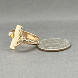 Estate 10K Y Gold Crucifix Ring