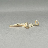 Estate 14K Y Gold 38.3mm Crucifix Pendant