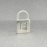 Estate Tiffany & Co. SS Initial F Lock Pendant