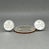 Estate Gucci SS Signature Circle Stud Earrings