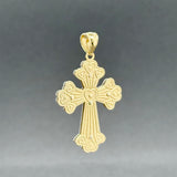 Estate 14K TT Gold 35.09mm Cross Pendant